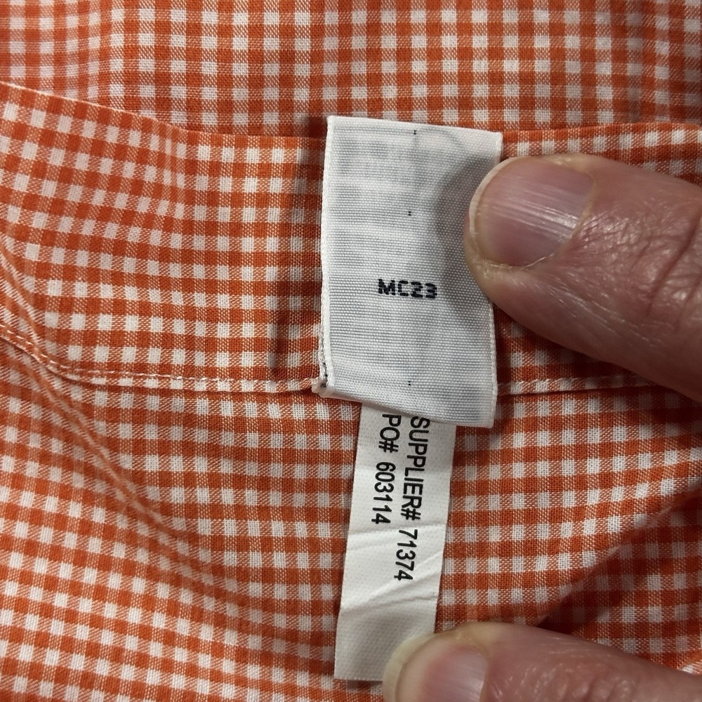 RALPH LAUREN Shirt Men 2XL Gingham Check Custom Fit Button Up Long Sleeve Cotton - Picture 8 of 10